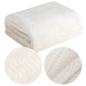 Blanket 170 x 210 Microfiber Design Cindy5 Cream