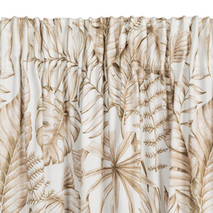 Curtain 140 x 270 Decorative Tape Saba Bia+Beige