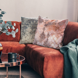 Decorative Linen 18 Powder+Poma pillowcase 45 x 45