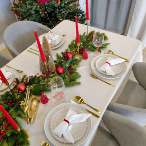 Tablecloth 120x240 Stain-Resistant Surbo Cream