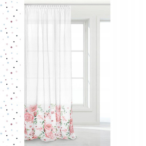 Curtain 140 x 250 Decorative Rosally Tape Pink