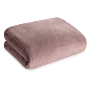 Blanket 200 x 220 Microfiber Reversible Tedy Pink