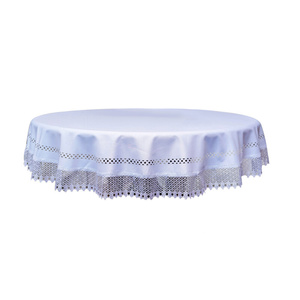 Round Tablecloth Ø 160 Gipiura pattern 430 White