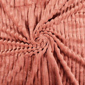 Blanket 200 x 220 Microfiber Embossed Ardea Stripes 45