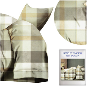 Bedding 200 x 220 3 pcs Cotton Satin no. A1806