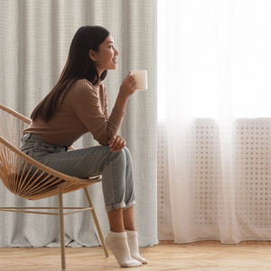 Curtain 140 x 250 Decorative Madison Silver