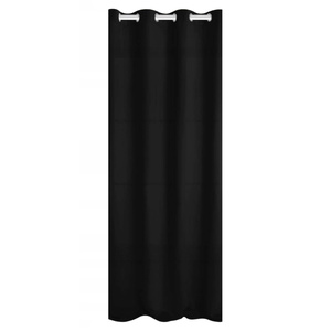Curtain 140 x 250 Blackout Hold Drawers Black