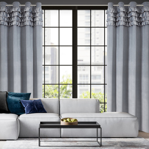 Curtain 140 x 250 Decorative Eyelets Erin Silver