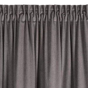 Curtain 140 x 300 Decorative Velvet Milo Gray