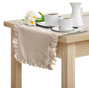 Table Runner 40 x 180 Decorative with Ruffles Ligia 02