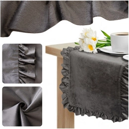 Table Runner 40 x 180 Decorative with Ruffles Ligia 06