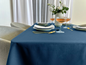 Tablecloth 120x220 Stain-Resistant Surbo Navy Blue