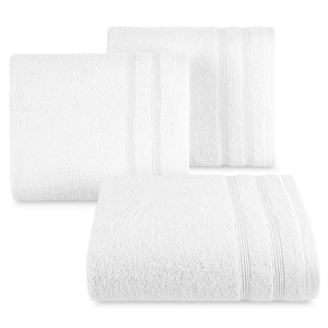 Aline 01 White 50 x 90 Terry Bath Towel