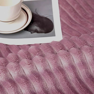 Blanket 160 x 200 Microfiber Plush Stripes Cadence 03