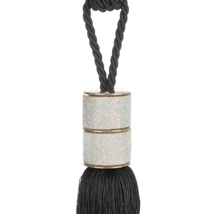 Decorative Cord for Curtains 70 x 32 Nati Black