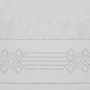 70 x 140 Bath Towel Cotton Kamela 01 White