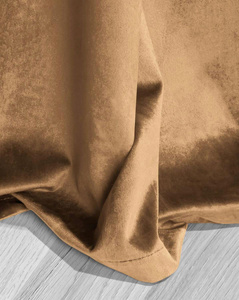 Curtain 140 x 270 Decorative Velvet Soft Mustard