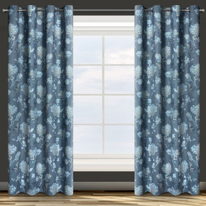 Curtain 140 x 250 Design91 Velvet Andy C.Blue