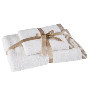 Towel Set 2 pcs Kos 50x90 70x140 Cream