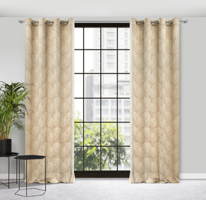 Pierre Cardin Goja Velvet Curtain 140 x 250 Cream