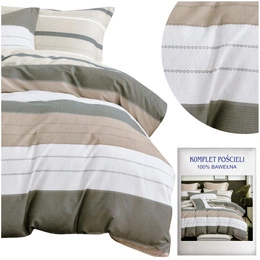 Bedding set 200 x 220 3 pcs Cotton Satin no. A1820