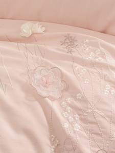 Bedding 200 x 220 6 pcs Satin Embroidered 3D Omer 01