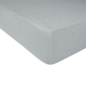 Terry sheet with elastic 155_D Ash 120x200