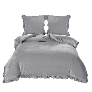 Bedding 200 x 220 3pcs Microfiber Ruffle Erva 2578