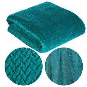 Blanket 150 x 200 Microfiber Design Cindy3 Dark Turquoise