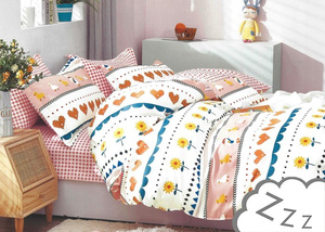 Cotton Satin Bedding No. A1401 160x200NP 3 parts