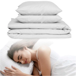 Bedding 220 x 200 3-part Hotel Stripes Luna