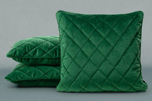 Velvet pillowcase Velvet 28 50 x 50 Dark green