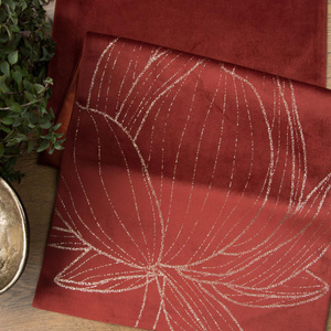 35 x 140 Decorative Velvet Blink12 Brick Runner