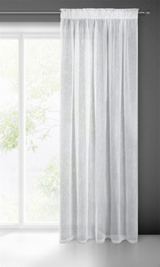 Decorative Curtain Ida on Tape 140 x 250 White