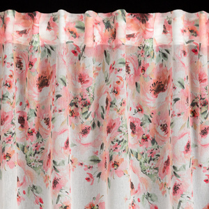 Ready Curtain Oliwia 140 x 250 Tape White + Pink