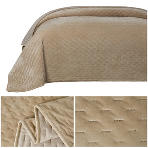 Bedspread 220 x 240 Embossed Velvet Tommaso 09