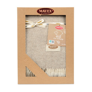 140 x 200 Wool blanket with Maori tassels MATEX 15