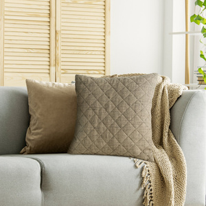 Decorative Linen 1 C.Beige pillowcase 45 x 45