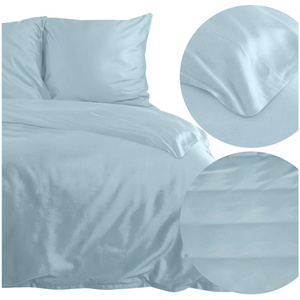 Bedding 220 x 200 3pc Satin Nova3 Blue