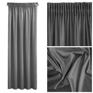Curtain 140 x 270 Decorative Pierre Cardin Sibel Steel