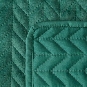 Bedspread 220 x 240 Quilted Velvet Moxie Bottle