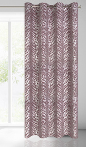 Curtain 140 x 250 Decorative Velvet Sara Pud+Silver