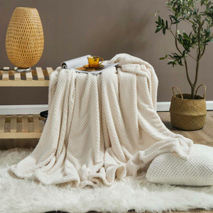 Blanket 70 x 150 Microfiber Jacquard Monte Cream