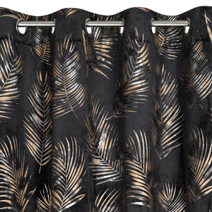 Curtain 140 x 250 Decorative Gloria Black+Grey