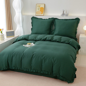 Bedding set 220 x 200 3 pcs Cotton with Ruffles Lynda 02