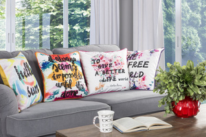 Zirconia Sequin Pillowcase Renee 06 45 x 45 White