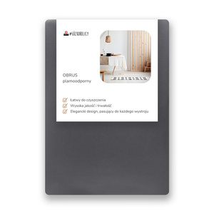 Tablecloth 140x300 Stainproof Classic Savio Graphite