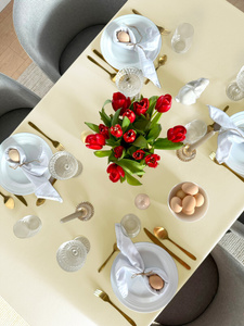 Tablecloth 140x200 Stainproof Classic Savio Cream