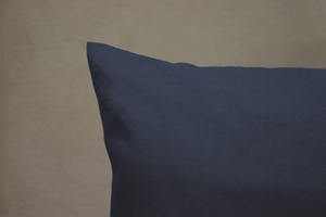 Cotton Pillowcase 50 x 80 Uniform Ola Navy Blue