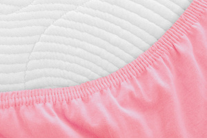 Jersey Bed Sheet with Eraser 012_D Light Pink 60x120